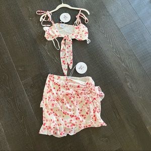 2 piece set. Crop top and skirt